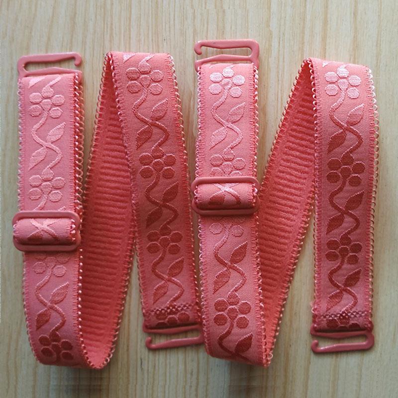 Эластичный нижнее белье ярких цветов, кружевной эластичный ремень для бюстгальтера шириной 1,5 см, мягкий и удобный женский ремень для бюстгальтера