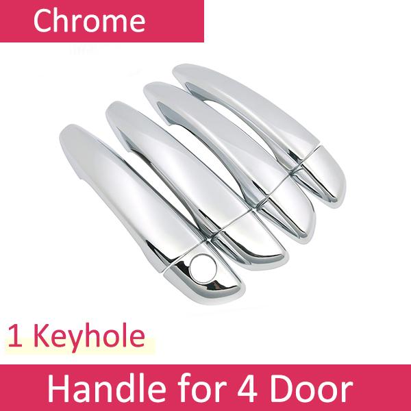 For Opel Corsa F Vauxhall Car Smart Door Handle Cover Trim Gloss Black Carbon Fiber Chrome Exterior Styling