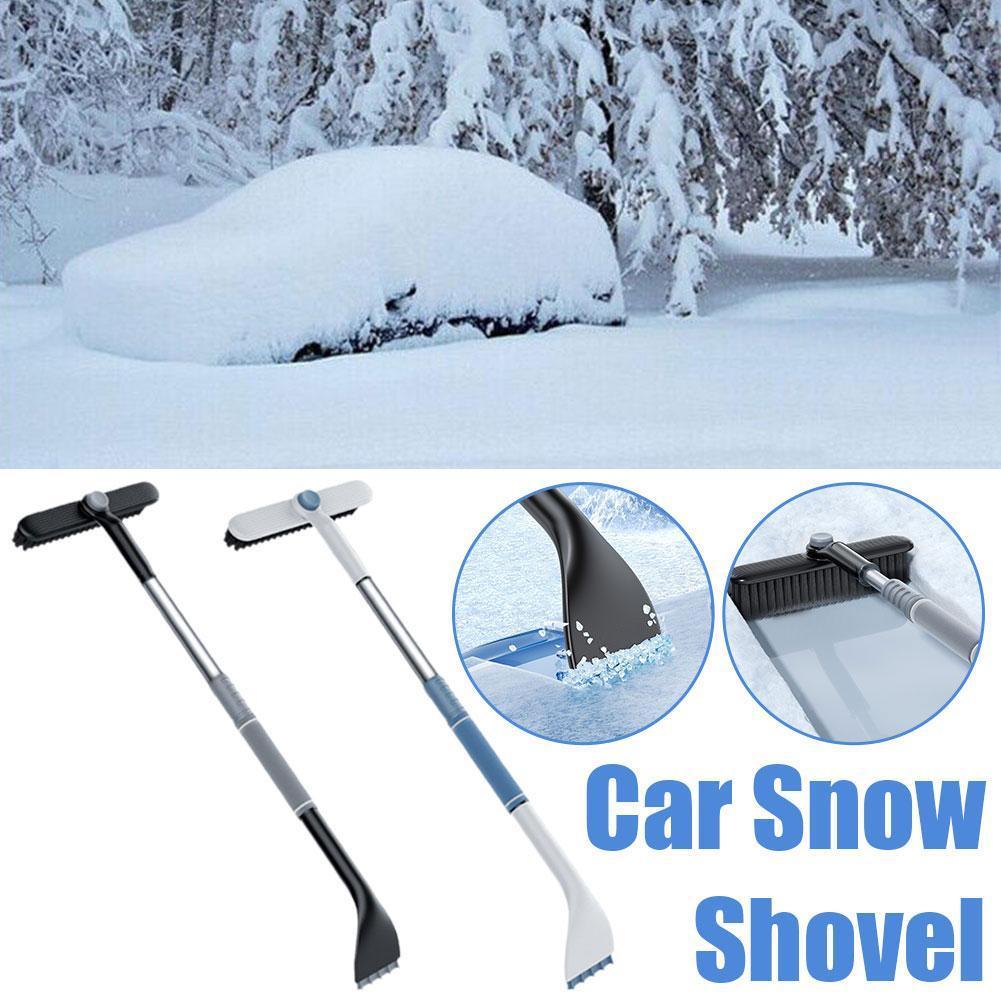 Car Snow Shovel Multi-purpose Alloy Snow Shovel For Car Brush Glass Defrost Scraper Snow Deicing Shovel S6z3