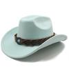 Suede Cowboy Hat Tibetan Accessories Men'S Jazz Top Hat Cowboy Hat
