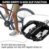 Педали BUCKLOS MTB, двойная функция, велосипедная педаль MTB, плоская платформа с блокировкой, подходит для системы SPD, нескользящая педаль для горного велосипеда с шипом