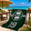 Cori-tiba Football Club Crest Printed Microfiber Beach Towel, Soft And Absorbent, Quick-Dry, Ideal for Summer Travel, Beach Essential, Swimming Pool