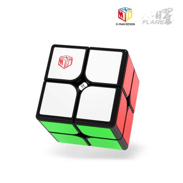 QiYi Flare 2x2 Магнитный куб MoFangGe X-Man Магнитный 2x2 Magic Cube Professional 2*2 Speed ​​Cube Cubo Magico Игрушка для детей