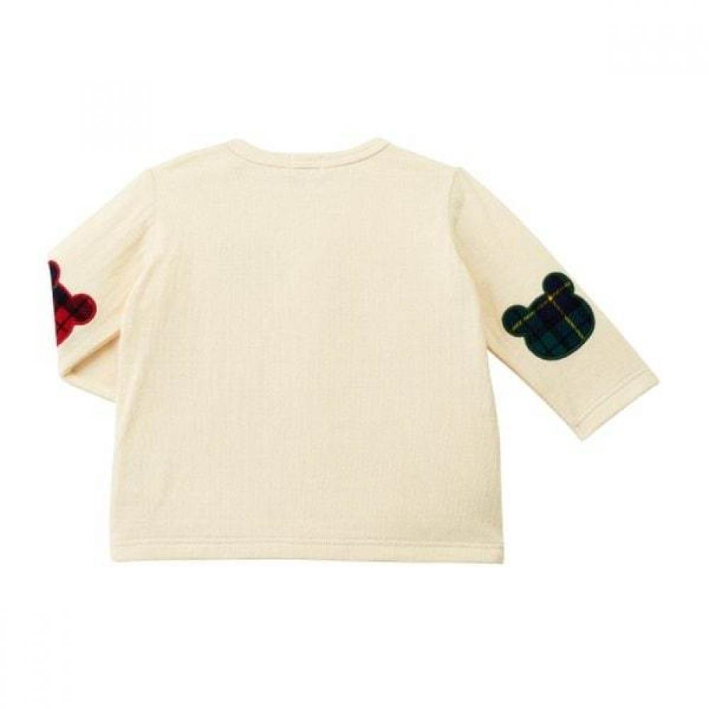 Miki House Bear Check Elbow PaTch T 17o305205 06