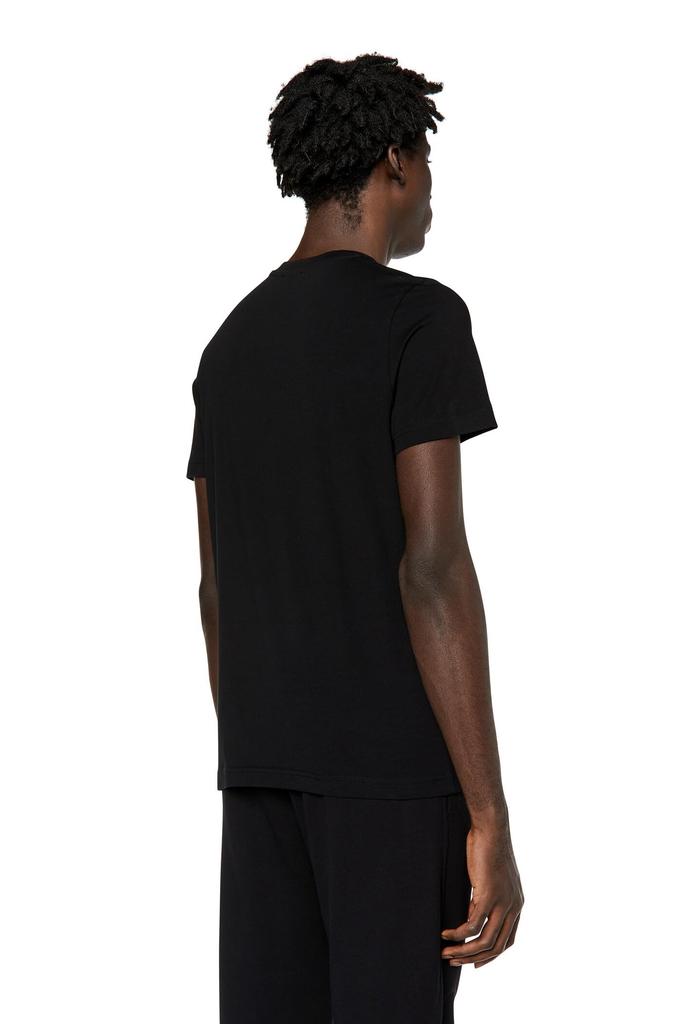 Мужская футболка Diesel с вышивкой логотипа A037660GRAI Средний Черный 9XX