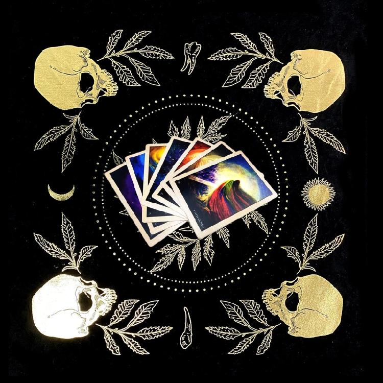 Ведьминский маятник для гадания Скатерть для гадания Мат для настольной игры Коврик для карт Таро