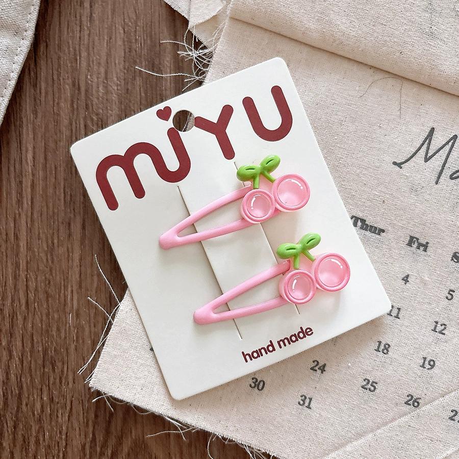 Милые милые волосы с цветущей вишней, заколка для волос сбоку, симпатичные девушки, заколка BB, Y2K, заколка для челки сбоку, аксессуары для волос, заколки для волос из свежих цветов