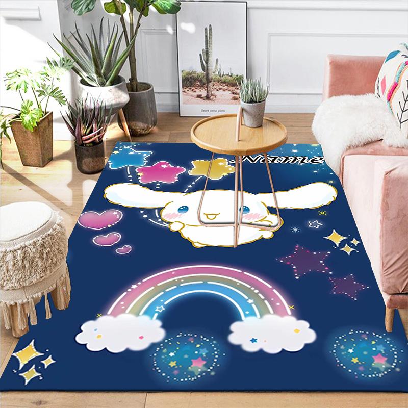 Custom 1Pc Cinnamoroll'S Starry Night Rug Office Carpet Indoor Outdoor Entrance Doormat Nonslip Soft And Comfortable Living Room D2915295