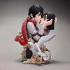 Attack On Titan Kiss of Death Mikasa Ackerman Hold Eren Jaeger GK PVC Action Figure Anime Figure Model Toys Collection Doll Gift