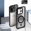 Противоударный магнитный чехол для Oneplus 15 Magsafe Беспроводная зарядка Матовый жесткий чехол для задней панели для Oneplus 15 Funda