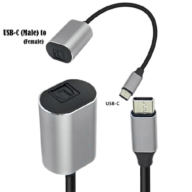Оптический цифровой аудиокабель USB C (папа) на SPDIF (мама) Передающий адаптер для аксессуаров компьютера и ноутбука