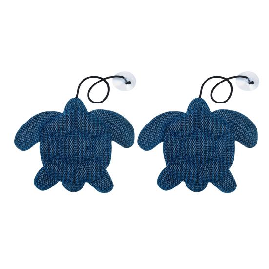 1/2Pcs Turtle Hot Tub Scum Absorber with Suction Cup Reusable Spa Hot Tub Cleaner Swimming Pool Floating Oil Absorbing Filtering Scum Sponge