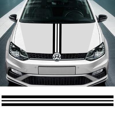 Наклейка на капот автомобиля Для VW Volkswagen Polo 6R 6C 9N2 9J GTI Автомобильная наклейка в гоночном стиле из ПВХ Аксессуары для тюнинга автомобиля