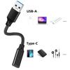 TypeC To USB3.2 Adapter Cable TypeC Female To USB Charging Line for Phone Computer Headset Carplays Data Line