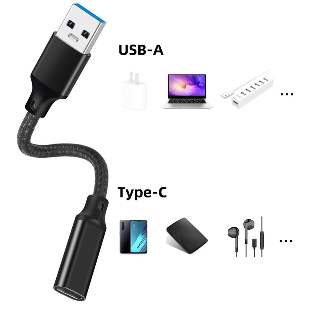 Кабель-адаптер TypeC на USB3.2 TypeC гнездо на USB линия для зарядки телефона компьютера гарнитуры Carplays линия передачи данных