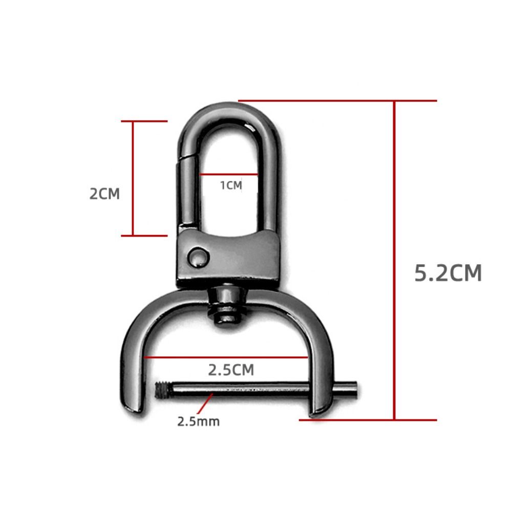 16/20/25mm Metal Removable Hook Craft Trigger Clip Buckle Easy Repair Bag Belt Buckle