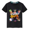 Детская футболка из 100% хлопка Stumble Guys, короткие футболки в стиле аниме y2k, цельные топы с принтом, кавайная повседневная футболка с гордостью, одежда для мальчиков и девочек
