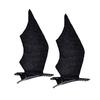2Pcs Devil Wings Hair Clip Eye-catching Anti Slip Styling Accessories Cosplay Party Bat Wings Hairpin for Festival