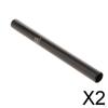 2x Universal 22.2mm Straight Seat Post Mountain Bike Tube 250mm 3500mm Black