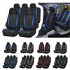 2/5 Seat Car Seat Covers, Full Set On Red – Front and Rear Split Bench Protection, Easy To Install, Universal Fit for Auto Truck Van SUV