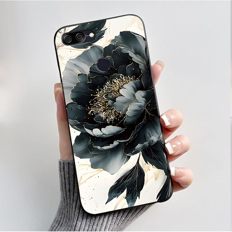 For Asus Zenfone Max Plus M1 ZB570TL X018 Case Fashion Butterfly Flowers Soft Black Silicone Cover For Asus Max Plus M1 Bumper