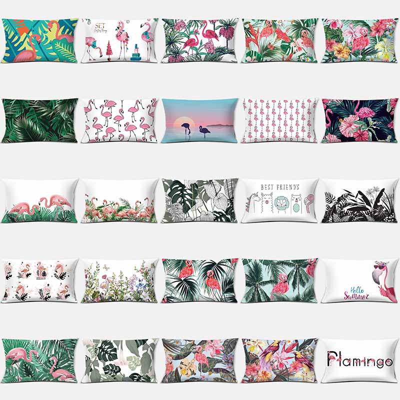 Модное растение Фламинго украшение дома автомобильный диван наволочка 30 см * 50 см
