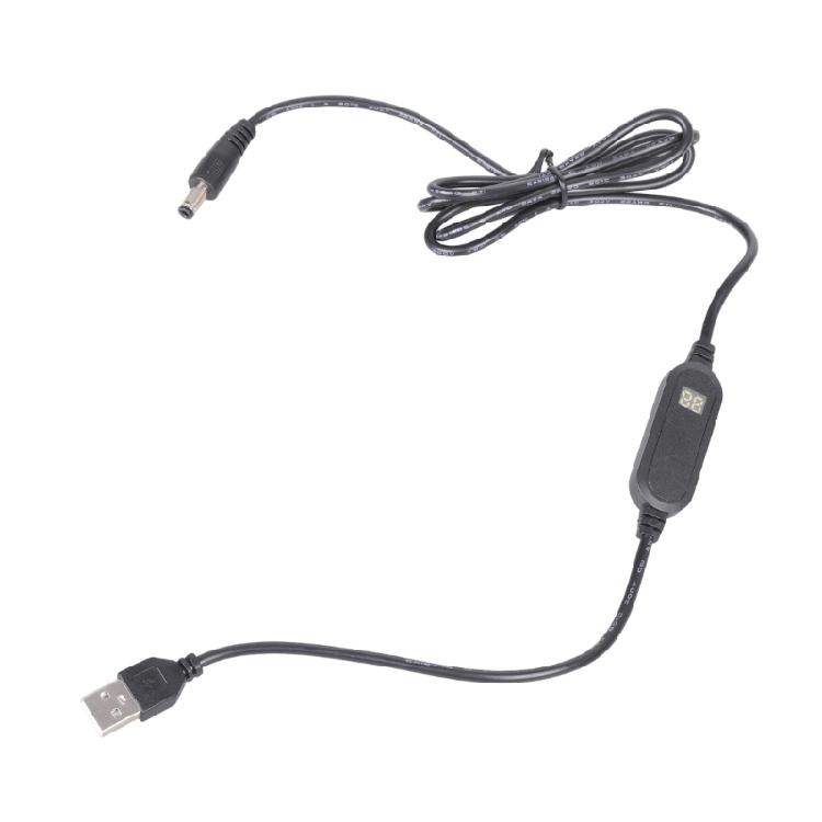 Зарядный кабель USB на 12 В постоянного тока со светодиодным индикатором напряжения для компьютерного вентилятора, маршрутизатора, системы видеонаблюдения
