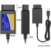 OBD2 USB V1.5, автоматический сканер ELM 327 V1.5, автоматический диагностический инструмент, поддержка OBD2, считыватель кодов всех протоколов