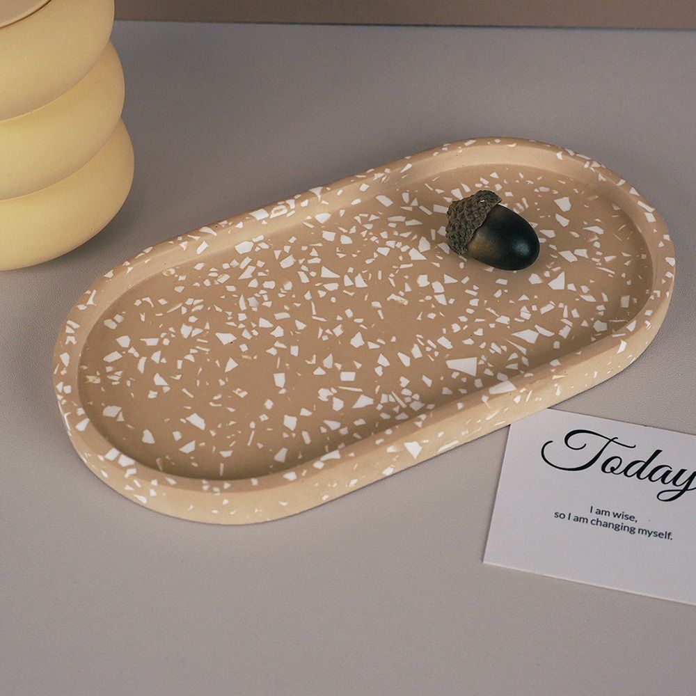 Овальная форма для подноса, силиконовая кристаллическая эпоксидная форма для хранения ручной работы, украшение для дома