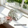 Electroplating Advanced Handheld Wind Student Makeup Mirror, Retro Home Ins Wind, Portable Bathroom Dormitory Handheld Mirror