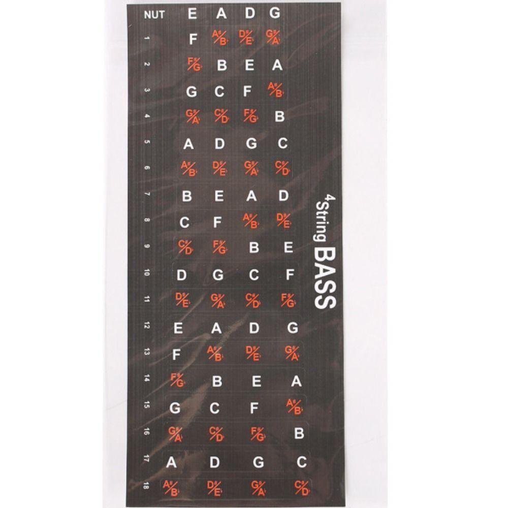Portable Guitar Fingerboard Sticker Tone Guitar Scales Stickers  Musical Scale Fingerboard
