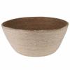 Seagrass Plant Pot with Handles White Ø 32 x 32 cm 100percent  Seagrass
