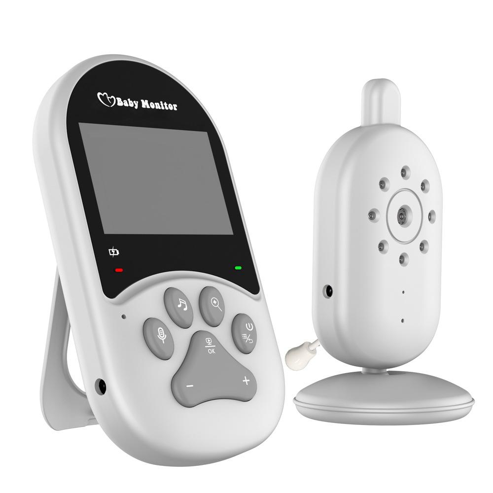 EU Plug 2,4-дюймовый аудио-видеоняня с камерой, двухсторонней связью, ночным видением, дисплеем температуры в колыбелиAA