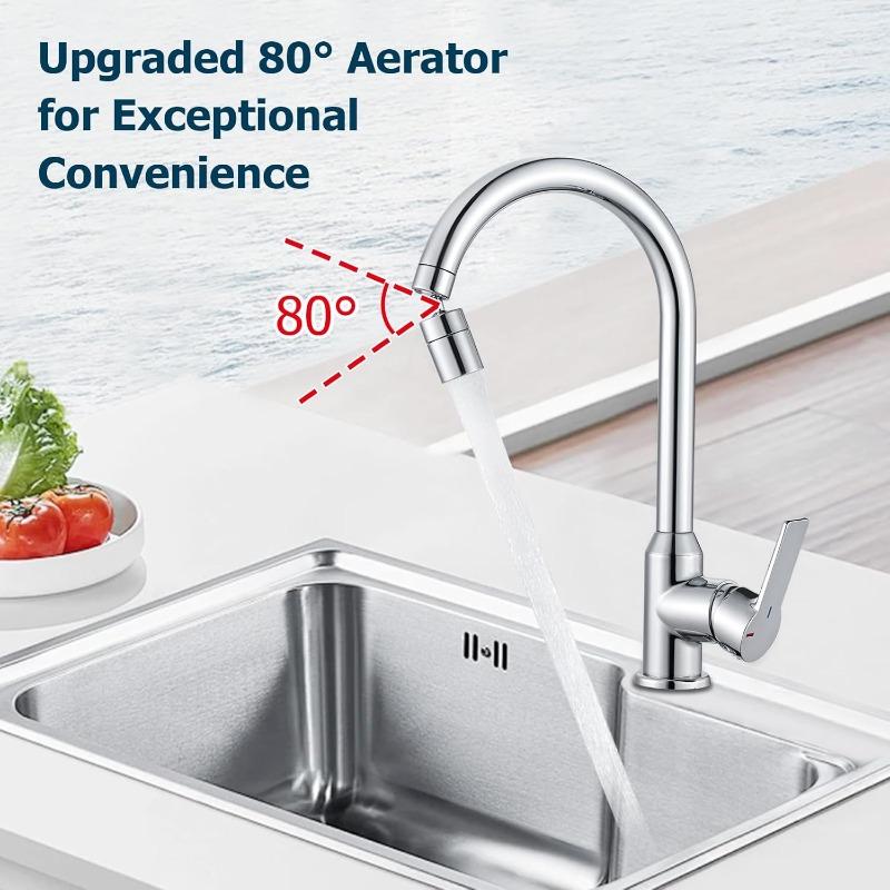 New Nozzle Bubbler Kitchen Sink Faucet Aerator 2 Mode Kitchen Faucet Spray Head Filter Adjustable Rotary Splashback Tap