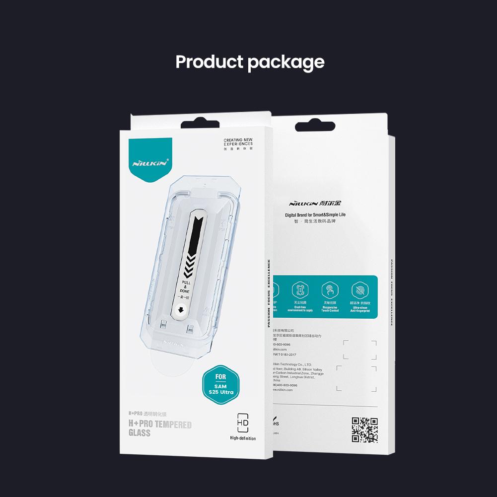 Для Samsung Galaxy S25 Ultra Glass Nillkin Amazing H+Pro 0,2 мм защитная пленка для экрана из закаленного стекла