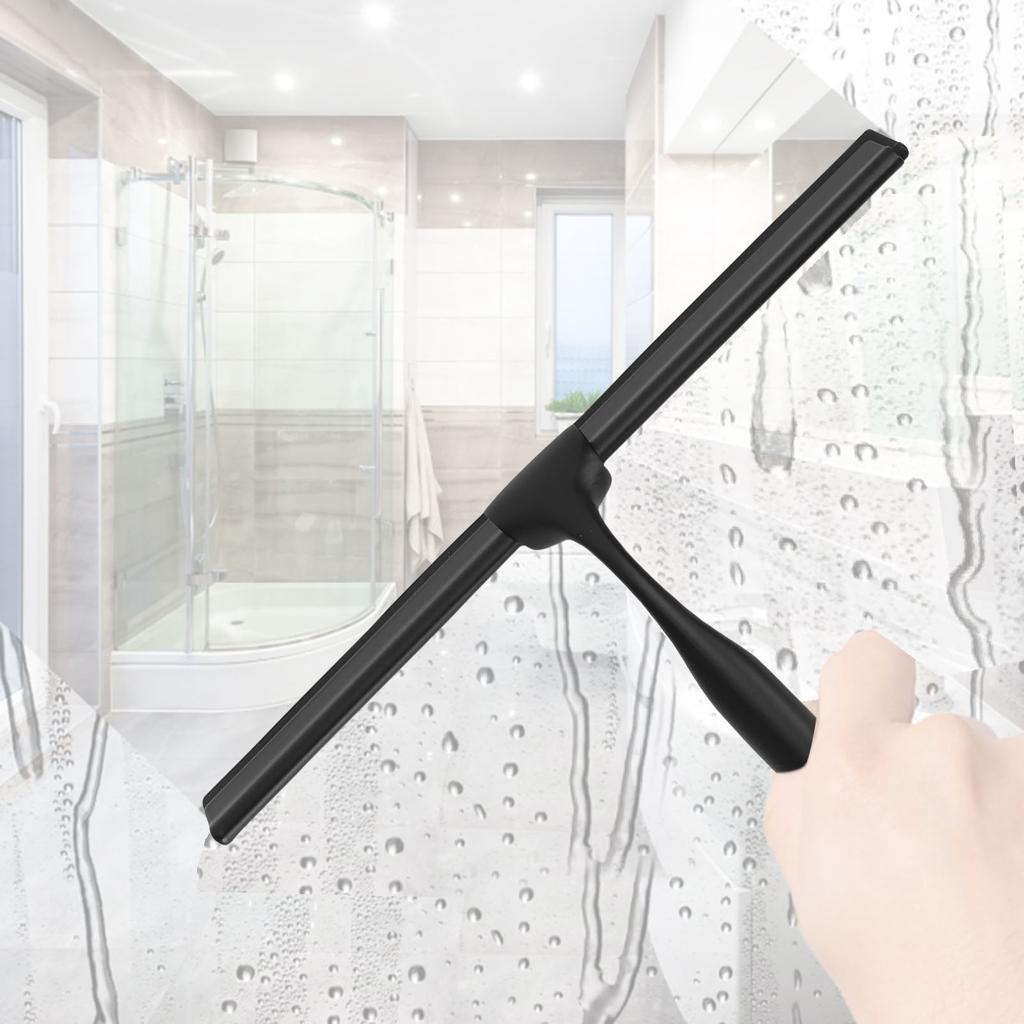 Stainless Steel Squeegee All Purpose Shower Window Squeegee with Hook for Household Easy Cleaning