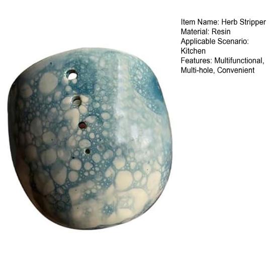 Pottery Herb Stripper Bowl Multifunctional Peeling Tools for Cilantro Rosemary Cedar Kitchen Cooking