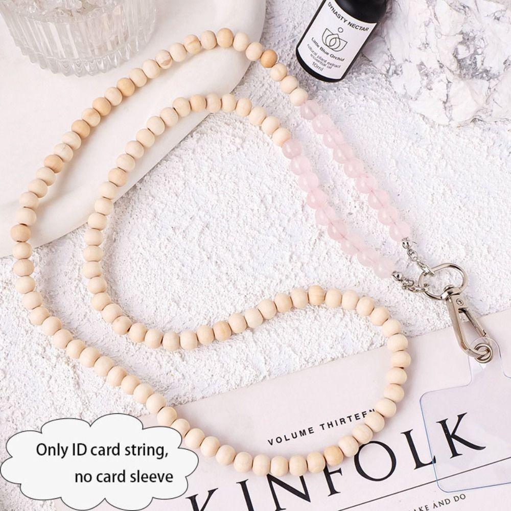 Portable Natural Crystal Phone Chain Pendant Chain Mobile Phone Case Beaded