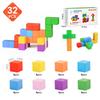 Educational Toys For Kids Learning Building Blocks Plastic Puzzle DIY 3D Magnetic Cubes 3.3cm Christmas Gifts For Toddler
