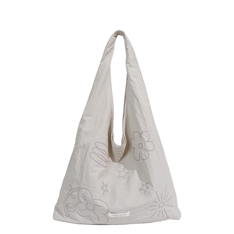 Женская сумка через плечо с вышивкой в корейском стиле - Большой вместимости