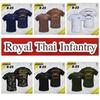 Футболка Королевская тайская пехота Военная армейская солдатская майка Таиланда с круглым вырезом и принтом, короткий рукав, быстросохнущая национальная униформа для мужчин и женщин, унисекс