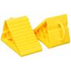 TRUSCO Tire Stopper (2 Pieces) Yellow TTS-2T-Y for Vehicles Under 2 Tons