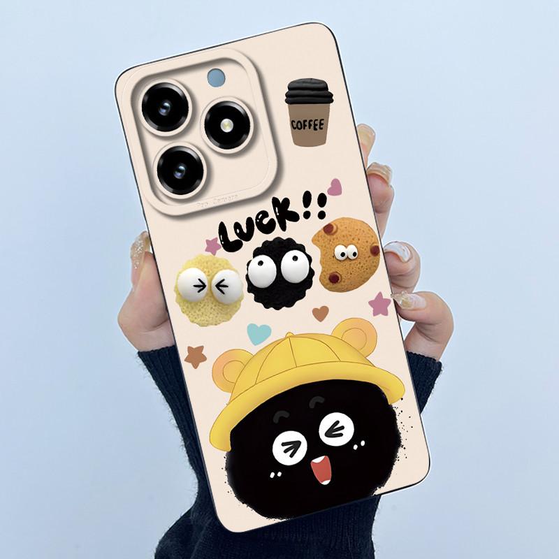 Чехол для Realme C61 C63 Милый Панда Сладкие Девочки Кошки Силиконовый Мягкий Задний Чехол для Realme Narzo N63 2024 Бампер Защитный Чехол