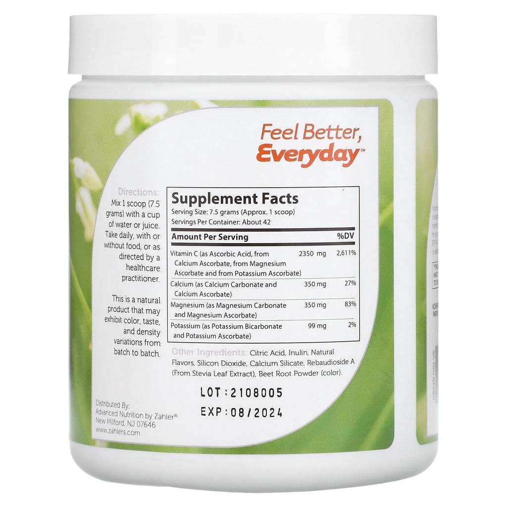 Zahler Buffered C Powder, Natural Berry, 11 Oz (315 G)