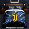 Дизайн Juventus FC Постельное белье Комплект 1 пододеяльник + 2 наволочки Мягкое дышащее домашнее постельное белье