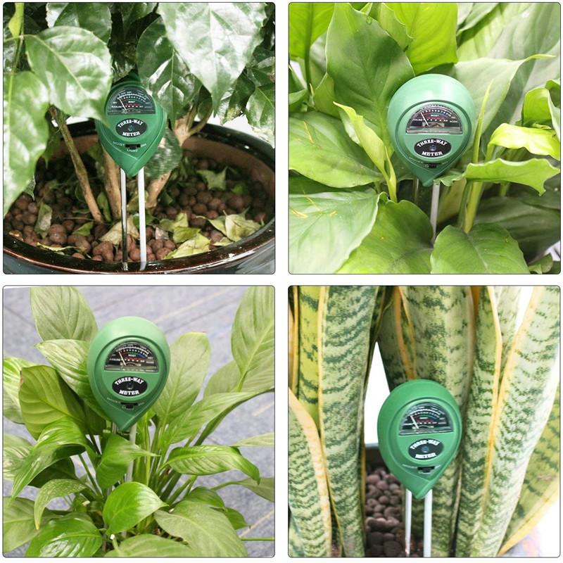 PH-тестер, измеритель влажности почвы, монитор солнечного света, гидропоника, цветочный сад, гигрометр кислотности, 3 в 1