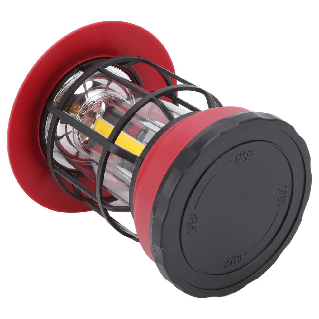 Camping Lantern Portable Outdoor LED Camping Tent Lantern Multifunctional Retro Hanging COB Emergency Portable Light Red