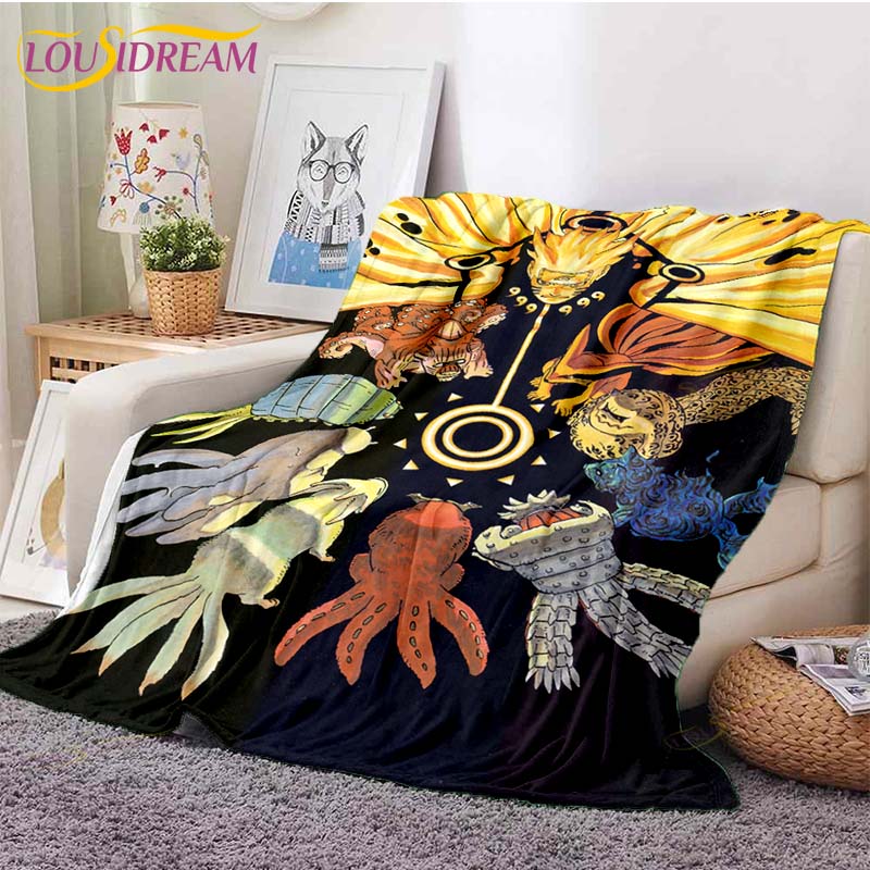 Одеяло Наруто, одеяло с рисунком Наруто, пододеяльник для дивана, дорожное постельное белье, фланелевое одеяло, покрывало