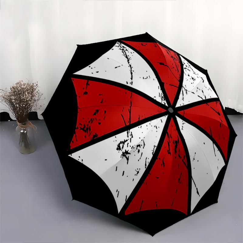 1pc Creative Resident Evil Automatic Opening and Closing Folding - A Good Choice for Gifts, Fashionable and Convenient Umbrella With Cute Cartoon