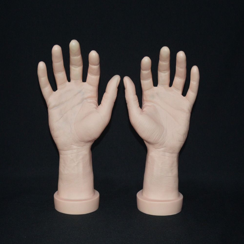 PVC Male Hand Model Handshake Pose Jewelry Display Holder New Fake Hand Model Jewelry Display